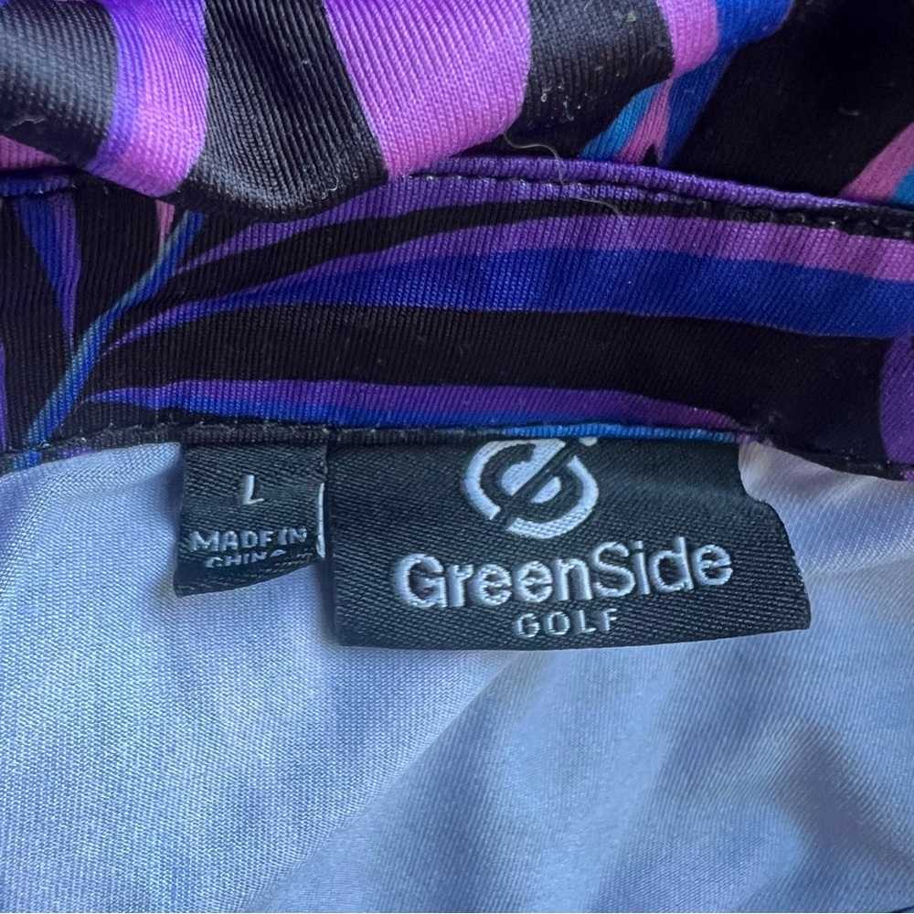GREENSIDE GOLF Polo Shirt NEON JUNGLE (Men’s LARGE) Tropical Floral Tag - Picture 3 of 5